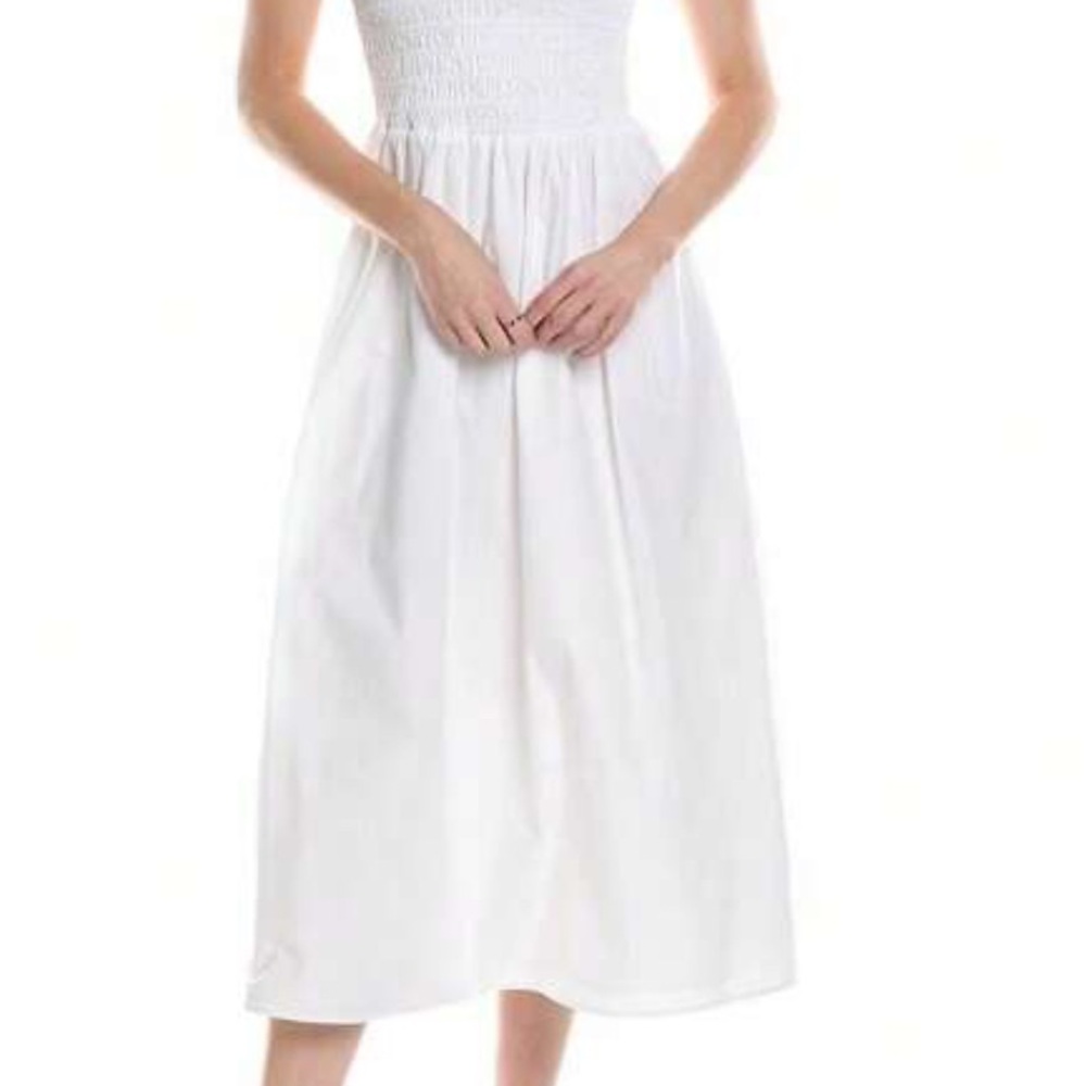 Universal Thread White Midi Dress with Timeless Design